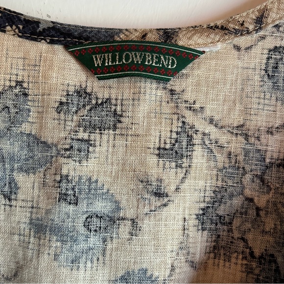 Willowbend Cream Dress with Navy Floral Print - Picture 6 of 9